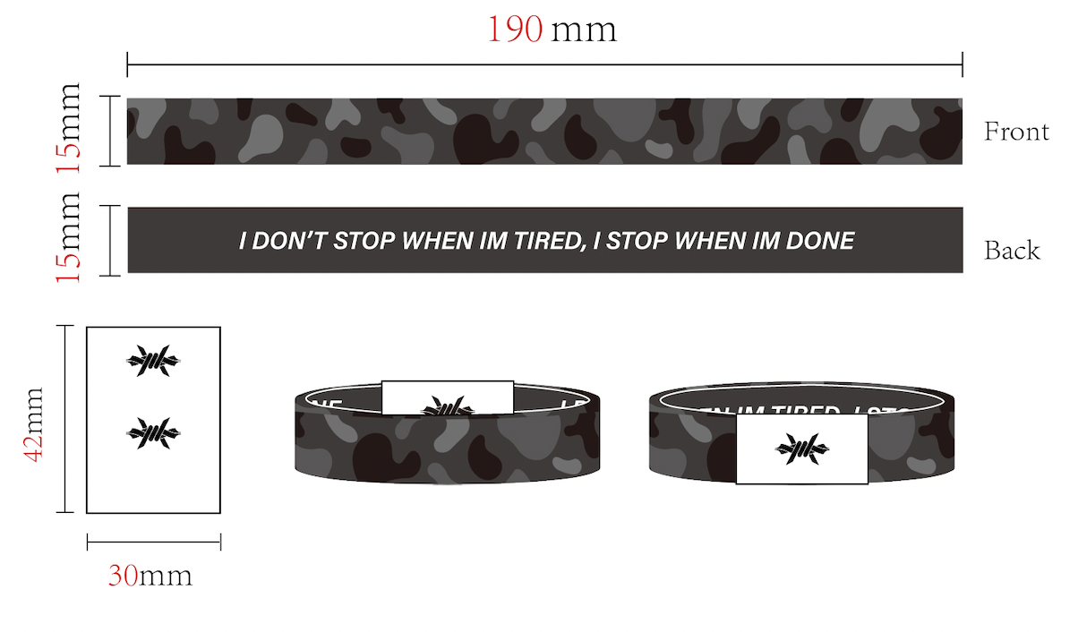 TUFF Dark Camo Bracelet